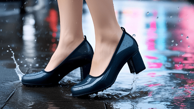 雨の日パンプス
